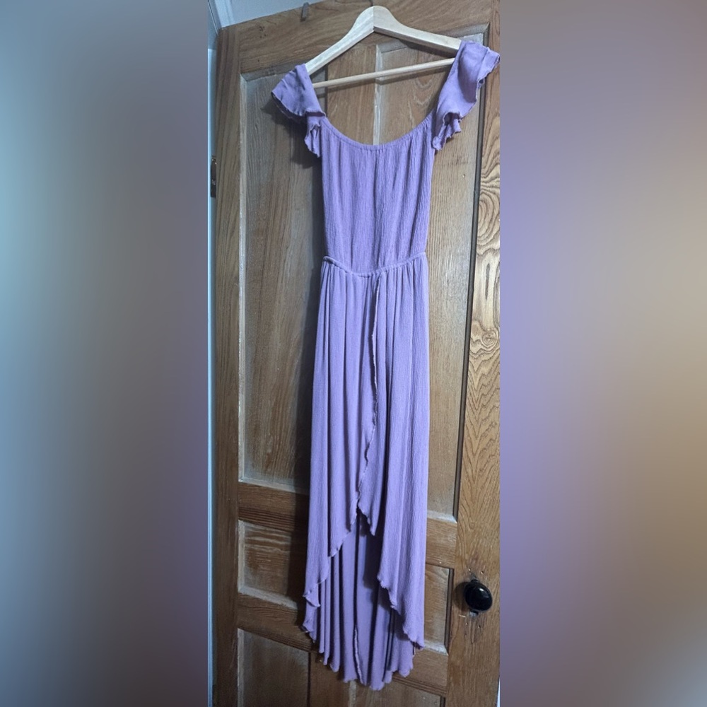 Lavender Strapless Dress